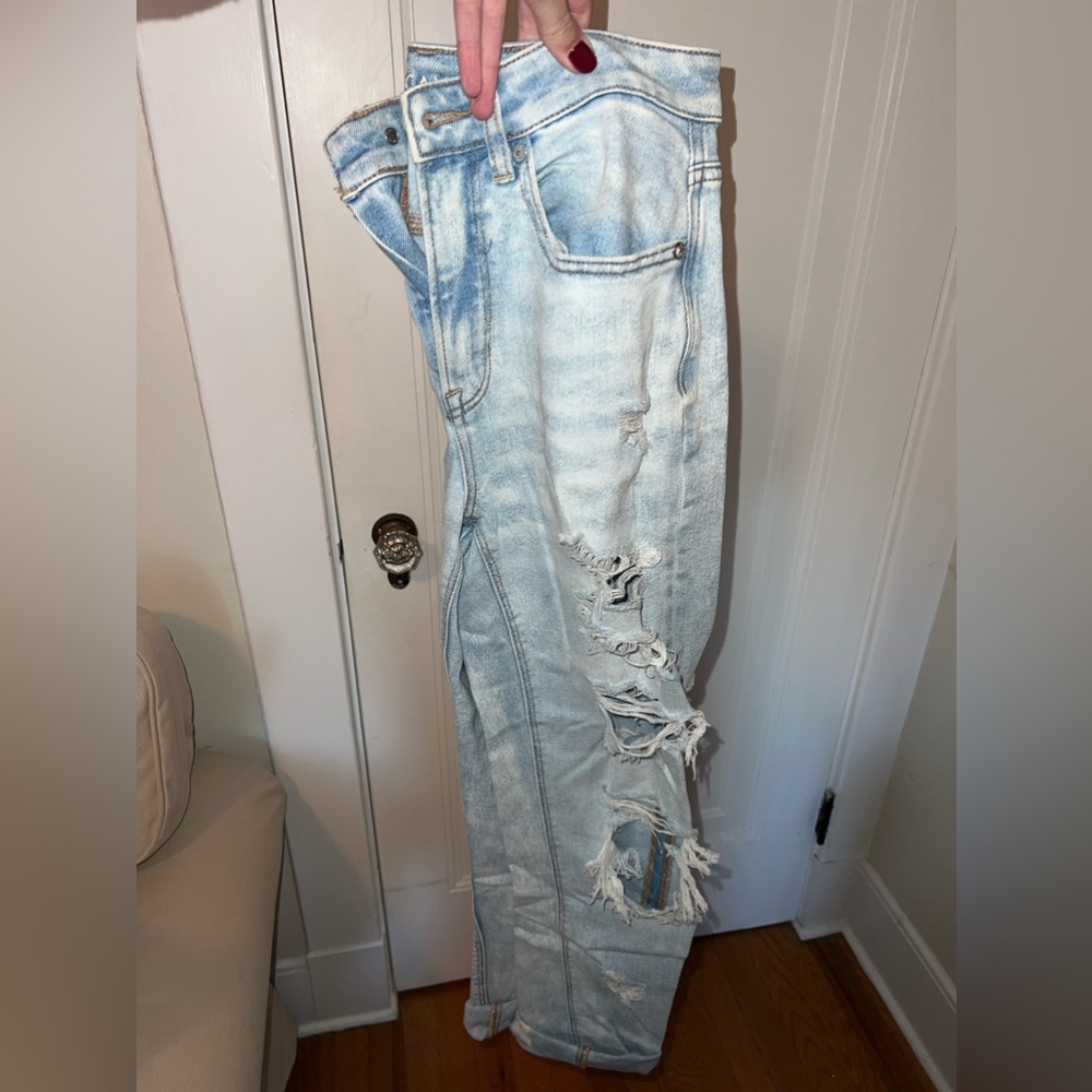 Ripped mom jeans